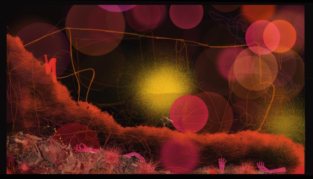 Lights all askew in the heavens